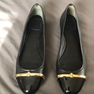 Black Tory Burch Flats